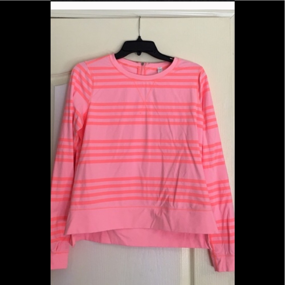 Hot pink & coral long sleeve Lululemon warm up